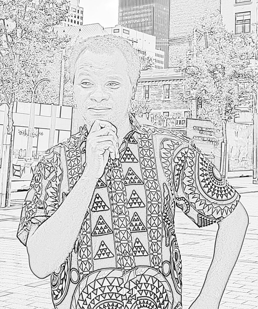 Un modèle de Negro Magnifico songeur