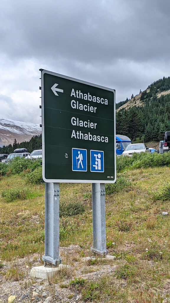 Stationnement du glacier Athabasca, Alberta